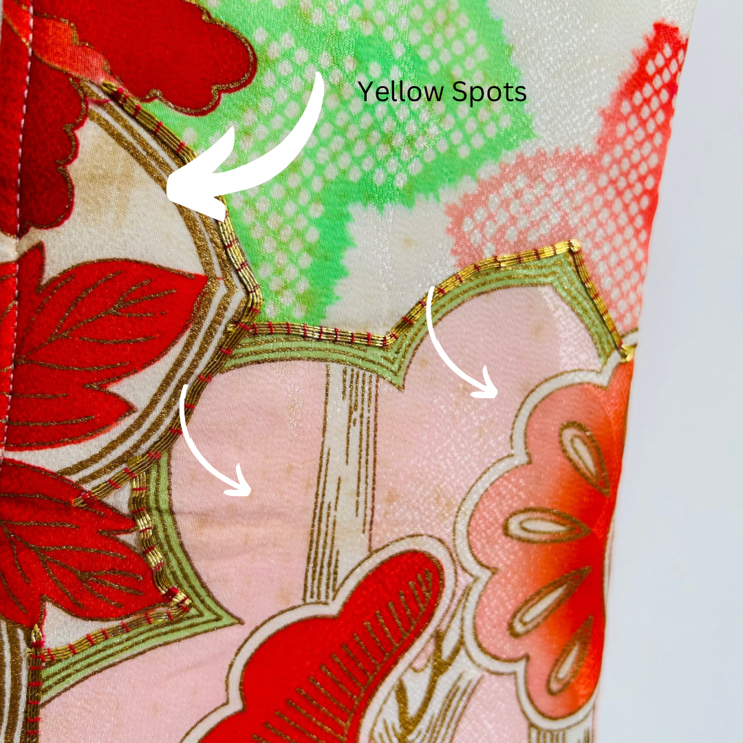 Wristlet - Vintage Kimono Pouch (Upcycle) #2