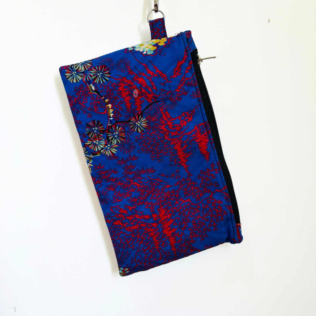 Wristlet - Vintage Kimono Pouch (Upcycle) #2