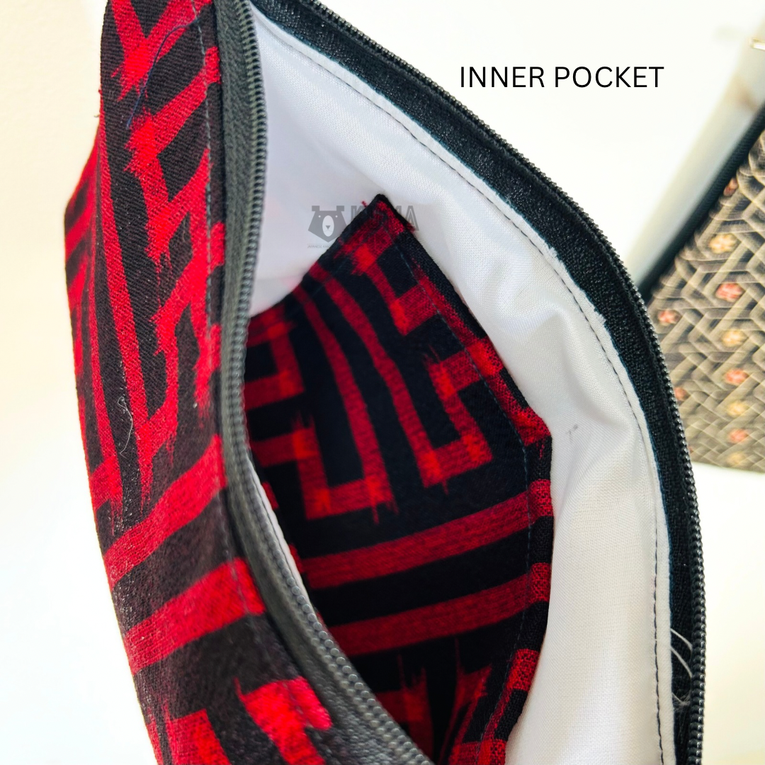 Wristlet - Vintage Kimono Pouch (Upcycle) #1