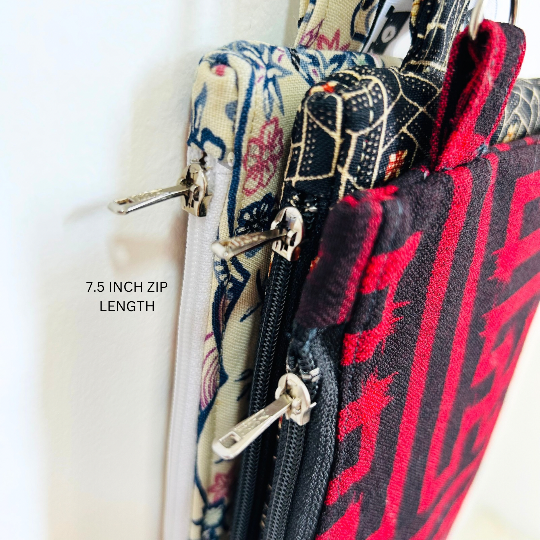 Wristlet - Vintage Kimono Pouch (Upcycle) #1