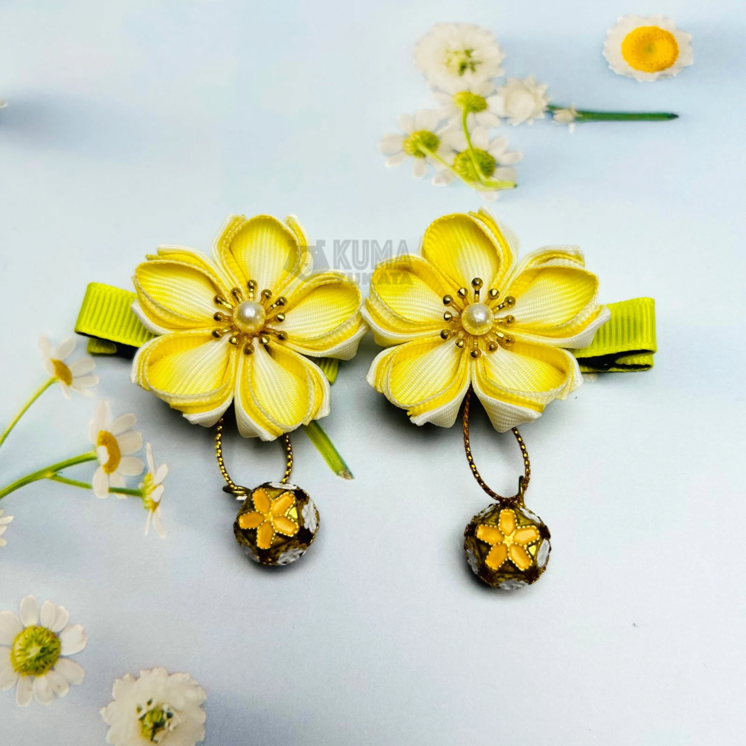 Hair clips - Sakura Pair (Handmade)