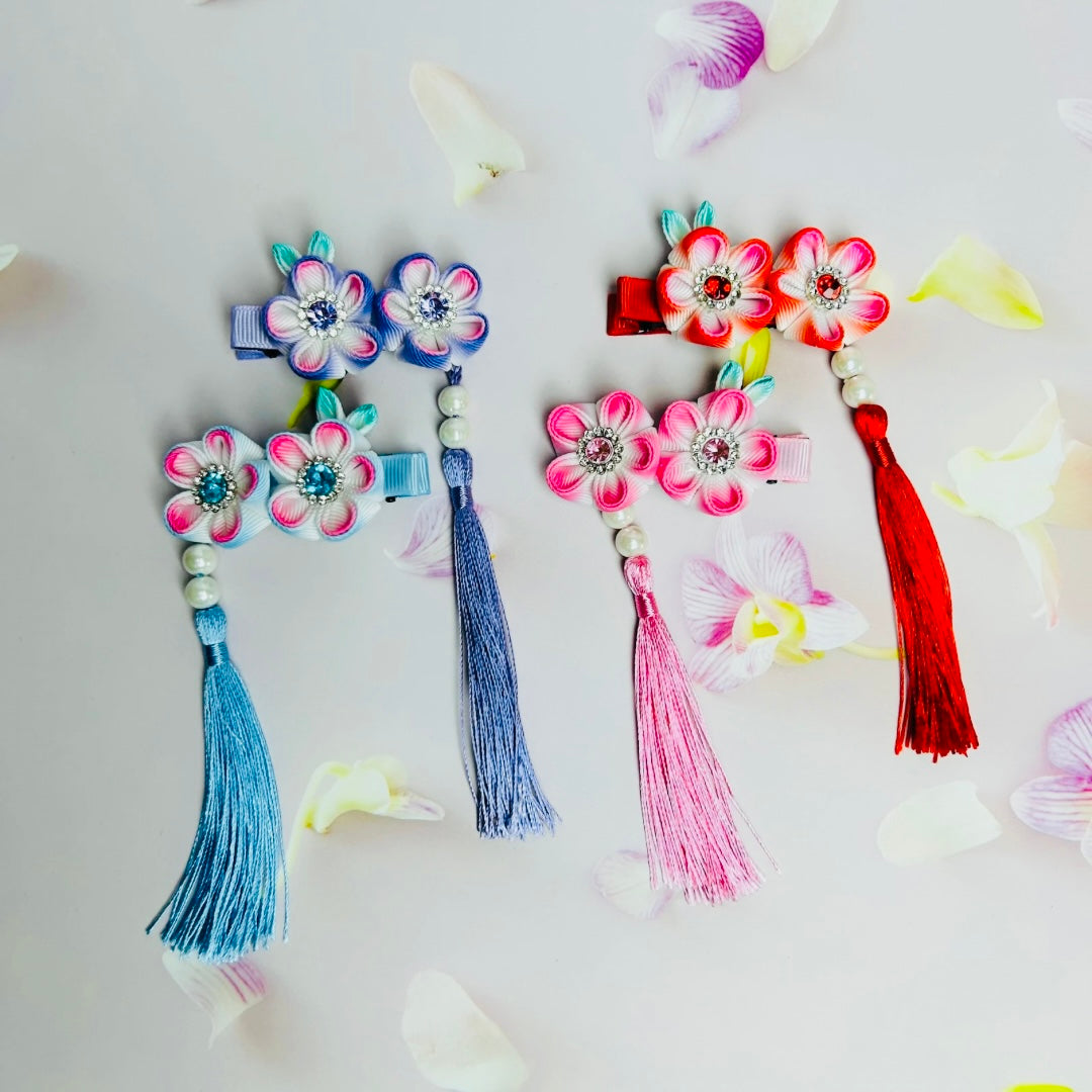 Hair clips - Twin Hana (Handmade)