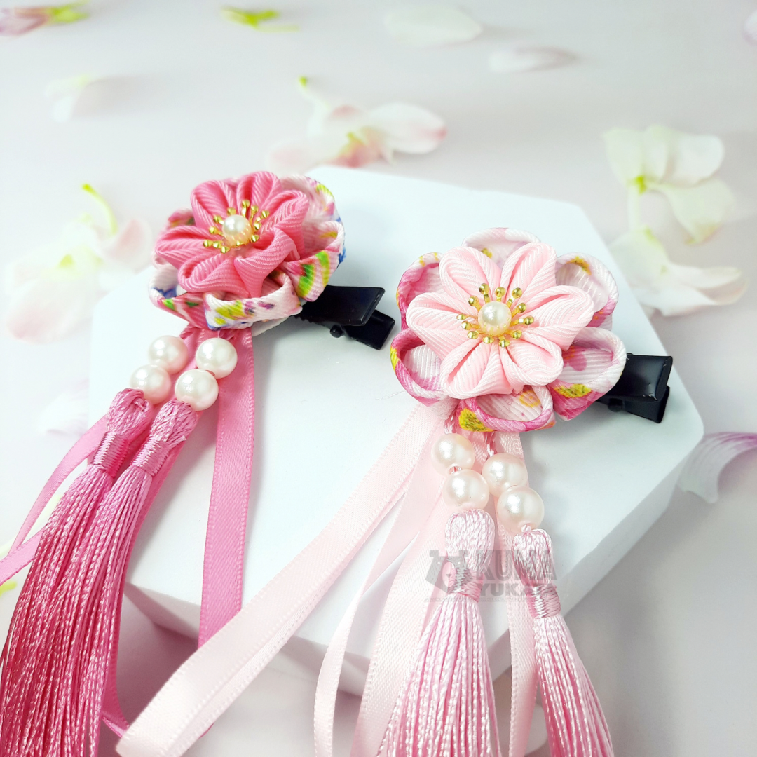 Hair Clips - Amai Hana (Handmade)